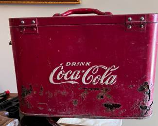 Coke Airline Cooler, back side (rust)