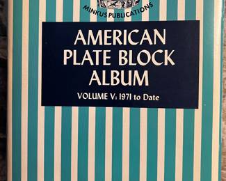 Vintage plate block album 