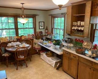 Kennie loved entertaining her friends and the kitchen shows it.