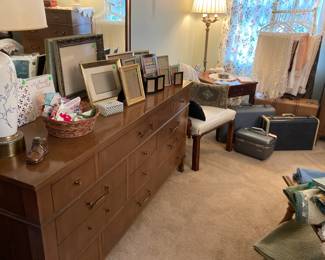 Dresser w/ Mirror and Matching Chest and nightstand built by Hickory Manuf. Co.