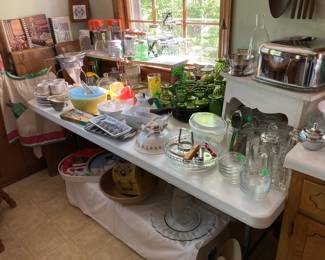 Vintage glassware, implements and whatchamacallits 