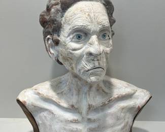Put this bust sculpture  in your front window with a spotlight..nobody will mess with you. 