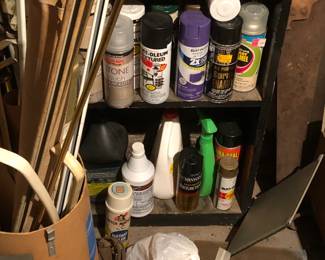 Paints, Misc. Cans of ????? & More