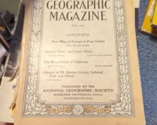 Vintage National Geographic & Comic Books