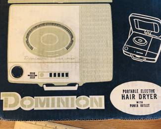 Retro Dominion Hair Dryer in Box
