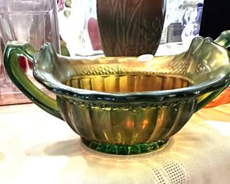 Beautiful depression glass bowl.
