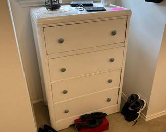 Painted antique chest