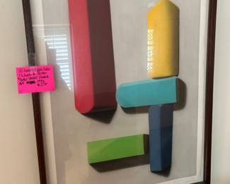 Original richard Parker "Chalk Sticks" framed art