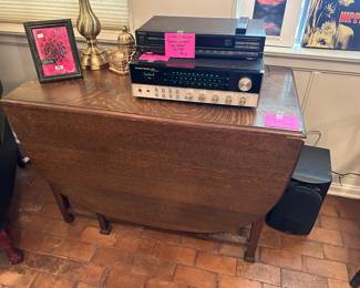 Antique Oak drop leaf table