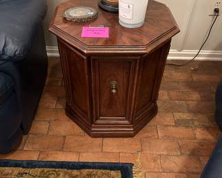 Octagonal end table