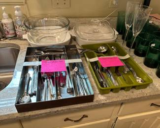 Vintage Stainless silverware sets