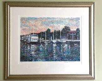Limited Large Framed Waterfront Print 600 750 