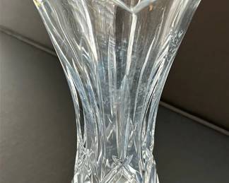 Waterford Crystal Vase Etching Reads CSB