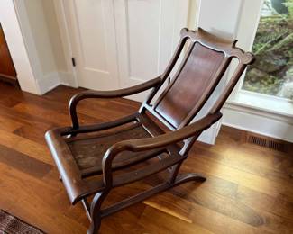 Asian antique recliner