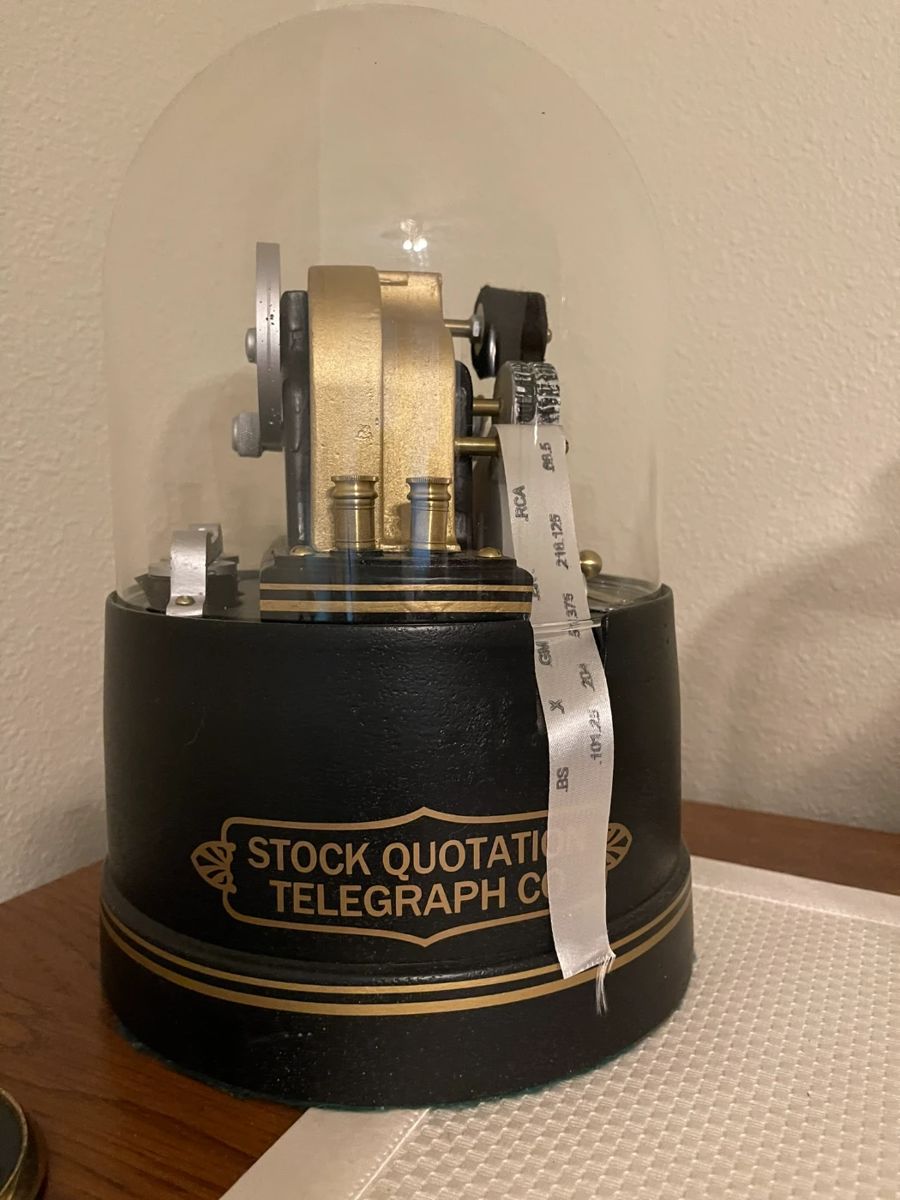 Vintage stock quotation telegraph machine