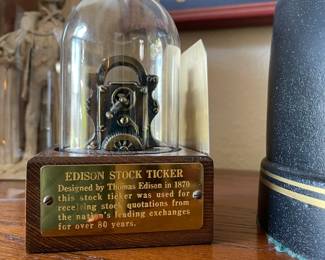 Mini stock ticker bookends