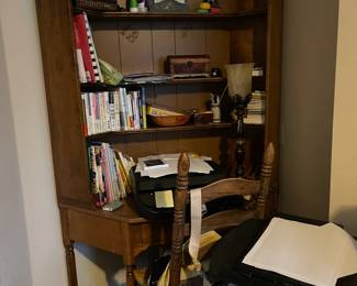Ethan Allen corner study desk and bookcase