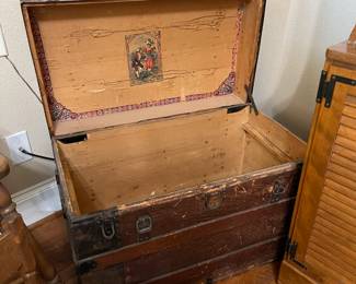 Vintage steamer trunk
