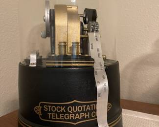 Vintage stock quotation telegraph machine