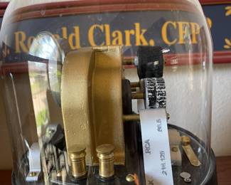 Close up of vintage stock ticker