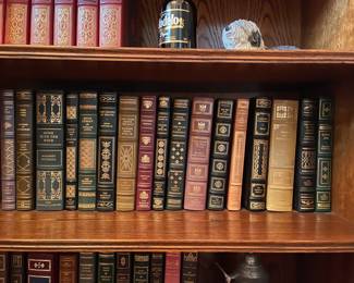 Franklin Mint leather bound books and book sets