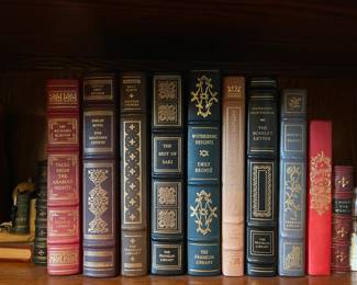 Franklin Mint leather bound books and book sets