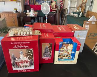 Many Christmas villages