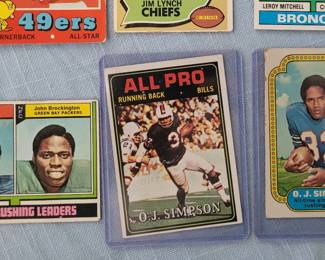 old football cards OJ Simpson