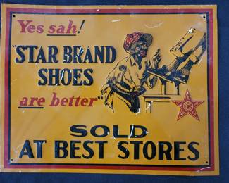 old sign Star Brand Shoes