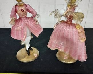 MURANO rare art glass couple
