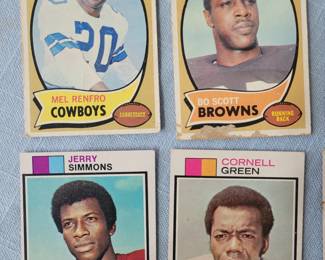 1970s Topps football cards, several lots