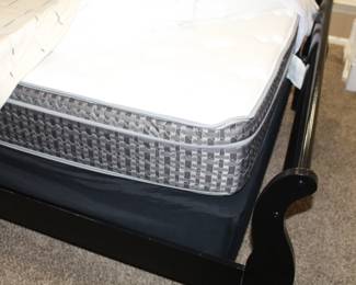 Black queen size sleigh beds. With queen size mattress set made by SBI(Springfield, Illinois). BUY IT NOW! $375.00  Each.