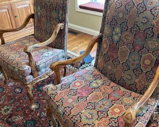 Pair of Pearson Chairs 28" W x 23" D x 21" (seat) x 46" H $800