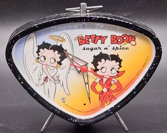 Mid Century Atomic Shaped Betty Boop Clock