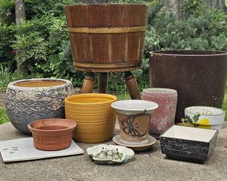 Variety of Outdoor Planters, as pictured