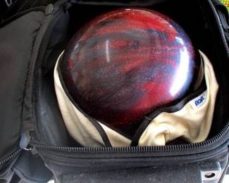 Bowling Ball, bag  and accessories