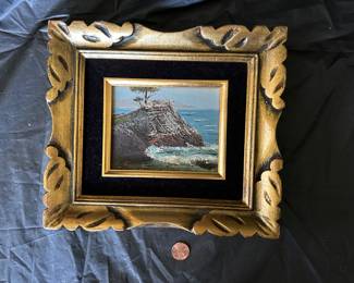 Small painting with frame