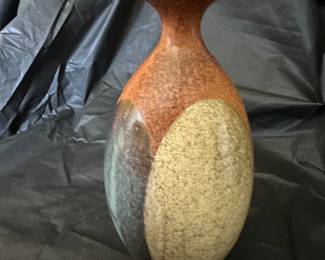 Vintage Pottery Craft Bud Round Vase