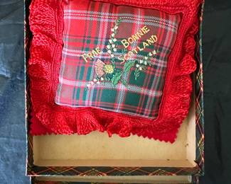 Pillow from Scotland - Frae Bonnie Scotland embroidered