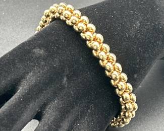 18K Gold Bracelet - Italy Total Wt. 41.7g