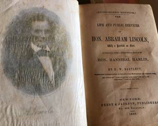 1860 Abraham Lincoln Book
