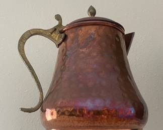 Vintage copper coffee pot
