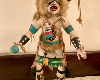 We have a collection of Kachina dolls of all sizes.