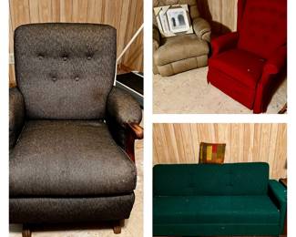 Couch folds into a bed - $125
Chairs -$10 each 