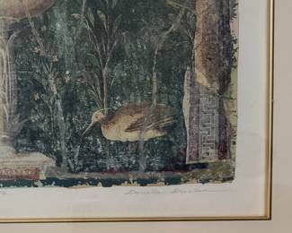 "La Fontaine Aux Ouiseaux" Danielle Desplan Signed and Numbered Print 10/25. Photo 4 of 4.