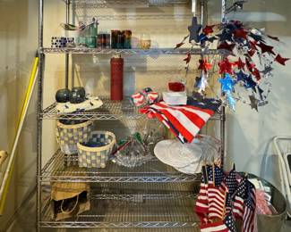 Fourth of July and Easter Decorations.