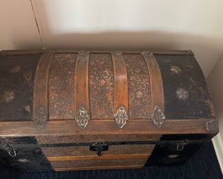 Antique Trunk. Measures 36" W. Photo 2 of 3.