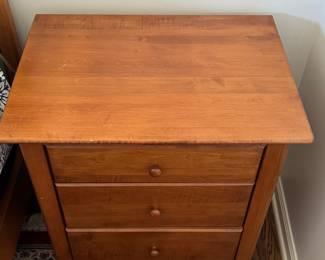 Pair of 3-Drawer Bedside Tables. Each Measures 26"W x 20" D x 28" H. Photo 2 of 2.
