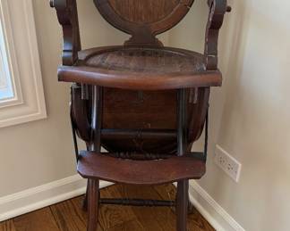 Antique Eastlake High Chair. Photo 1 of 2.