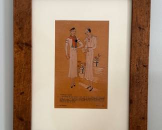 Fashion Plates: 3 Available. Each Measures 14" x 17". Photo 3 of 3.